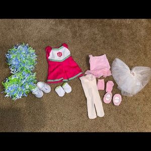 American Girl 18” doll cheerleader ballerina